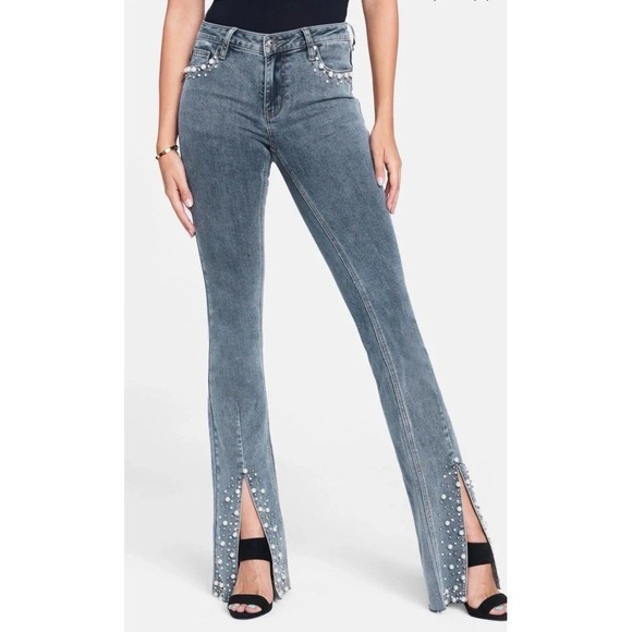 Alloy Apparel Tall Amy Embellished Bootcut Jeans 12X37 NWT - Picture 1 of 14